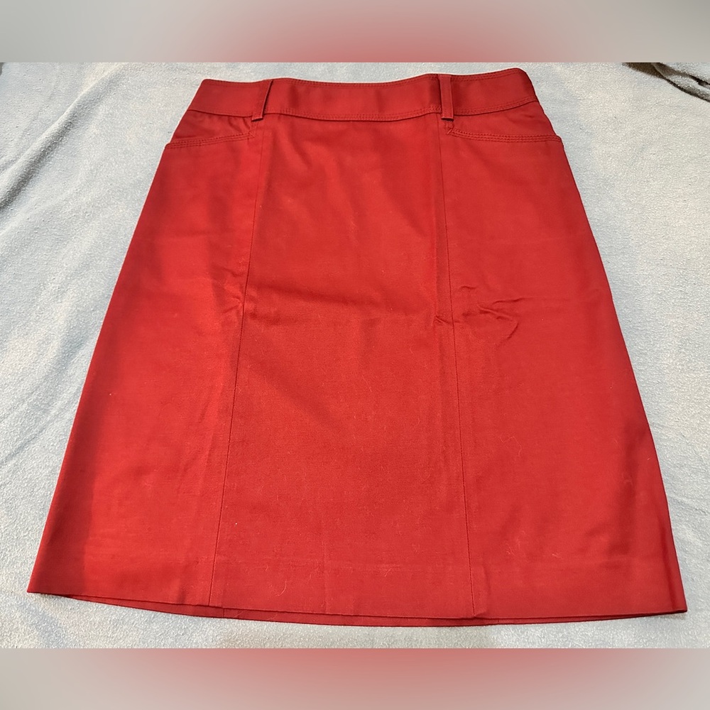J Crew Maroon Stretch Skirt Sz 4
